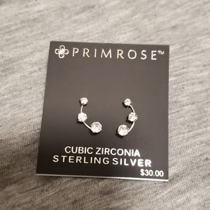 Sterling Silver Rhinestone earrings